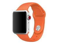 Apple 38mm Sport Band - Bracelet de montre - 130-200 mm - orange acidulé - pour Watch (38 mm) MQUT2ZM/A