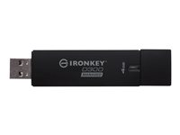 IronKey D300 Managed - Clé USB - chiffré - 4 Go - USB 3.0 - FIPS 140-2 Level 3 IKD300M/4GB