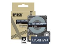 Epson LabelWorks LK-6HWJ - Blanc sur marine mat - Rouleau (2,4 cm x 8 m) 1 cassette(s) boîte de suspension - ruban - pour LabelWorks LW-C610 C53S672086