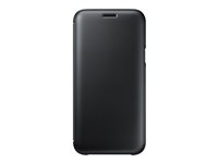 Samsung Wallet Cover EF-WJ530 - Étui à rabat pour téléphone portable - noir - pour Galaxy J5 (2017) EF-WJ530CBEGWW