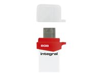 Integral Micro Fusion - Clé USB - 8 Go - USB 3.0 / micro USB INFD8GBMIC3.0-OTG