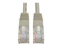 Tripp Lite 5ft Cat5e / Cat5 350MHz Molded Patch Cable RJ45 M/M Gray 5' - Cordon de raccordement - RJ-45 (M) pour RJ-45 (M) - 1.5 m - UTP - CAT 5e - moulé, bloqué - gris N002-005-GY