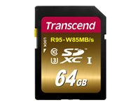 Transcend Ultimate - Carte mémoire flash - 64 Go - UHS Class 3 - SDXC UHS-I TS64GSDU3X