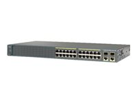 Cisco Catalyst 2960-Plus 24PC-L - Commutateur - Géré - 24 x 10/100 (PoE) + 2 x SFP Gigabit combiné - Montable sur rack - PoE (370 W) WS-C2960+24PC-L