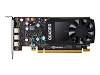 NVIDIA Quadro P400 - Carte graphique - Quadro P400 - 2 Go GDDR5 - PCIe 3.0 x16 profil bas - 3 x Mini DisplayPort - Adaptateurs inclus VCQP400-PB