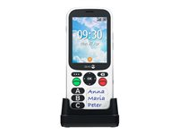 DORO 780X - 4G téléphone de service - double SIM - RAM 512 Mo / Mémoire interne 4 Go - microSD slot - Écran LCD - 320 x 240 pixels - noir, blanc 7970