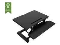 Vision VSS-1 Sit-Stand Desk Riser - S - pied - pour écran LCD/équipement PC - acier - noir/gris foncé - support pour ordinateur de bureau VSS-1S