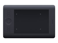 Wacom Intuos Pro Small - Numériseur - droitiers et gauchers - 15.7 x 9.8 cm - électromagnétique - 8 boutons - sans fil, filaire - USB - noir PTH-451-FRNL