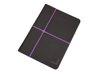 Urban Factory Collins Folio Universal 10" Dark Grey / Purple - Protection à rabat pour tablette - violet, gris anthracite - 10" FCC10UF