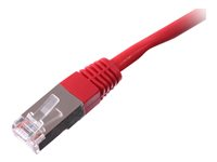 Uniformatic - Cordon de raccordement - RJ-45 (M) pour RJ-45 (M) - 3 m - SFTP - CAT 6a - sans halogène, moulé - rouge 26383