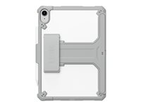 UAG Scout Healtcare Series Case for iPad 10.9 (10th Gen, 2022) - Scout w HS & KS Healthcare White/Gray - Coque de protection pour tablette - avec béquille et dragonne - silicone, polyuréthanne thermoplastique (TPU) - gris, blanc - 10.9" - pour Apple 10.9-inch iPad (10ème génération) 12339HB14130