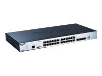 D-Link xStack DGS-3120-24TC - Commutateur - Géré - 20 x 10/100/1000 + 4 x SFP Gigabit combiné - de bureau DGS-3120-24TC/SI