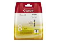 Canon CLI-8Y - 13 ml - jaune - original - réservoir d'encre - pour PIXMA iP3500, iP4500, iP5300, MP510, MP520, MP610, MP960, MP970, MX700, MX850, Pro9000 0623B001