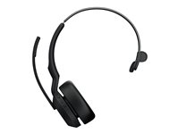 Jabra Evolve2 55 UC Mono - Micro-casque - sur-oreille - Bluetooth - sans fil - Suppresseur de bruit actif - USB-C via un adaptateur Bluetooth - noir - certifié Zoom, Cisco Webex Certified, Certifié Tencent Meeting, Certifié Alcatel-Lucent, Certifié Avaya, Certifié Unify, Certifié MFi, Certifié Google Meet, Certifié Amazon Chime 25599-889-899