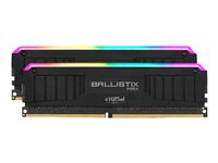 Ballistix MAX RGB - DDR4 - kit - 16 Go: 2 x 8 Go - DIMM 288 broches - 4000 MHz / PC4-32000 - CL18 - 1.35 V - mémoire sans tampon - non ECC - noir BLM2K8G40C18U4BL