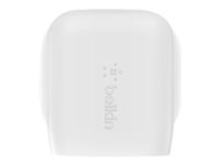 Belkin BOOST CHARGE Wall Charger - Adaptateur secteur - 18 Watt - 3.6 A - Fast Charge (USB-C) - sur le câble : Lightning - pour Apple iPad/iPhone/iPod (Lightning) F7U096VF04-WHT