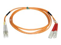 Tripp Lite 5M Duplex Multimode 50/125 Fiber Optic Patch Cable LC/SC 16' 16ft 5 Meter - Cordon de raccordement - SC multi-mode (M) pour LC multi-mode (M) - 5 m - fibre optique - duplex - 50 / 125 microns - orange N516-05M