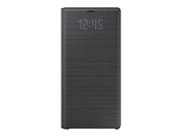 Samsung LED View Cover EF-NN960 - Étui à rabat pour téléphone portable - noir - pour Galaxy Note9, Note9 Enterprise Edition, Note9 Ultimate Edition EF-NN960PBEGWW