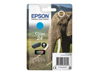 Epson 24 - 4.6 ml - cyan - originale - emballage coque avec alarme radioélectrique - cartouche d'encre - pour Expression Photo XP-55, 750, 760, 850, 860, 950, 960, 970; Expression Premium XP-750, 850 C13T24224022