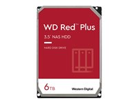 WD Red Plus NAS Hard Drive WD60EFRX - Disque dur - 6 To - interne - 3.5" - SATA 6Gb/s - mémoire tampon : 64 Mo - pour My Cloud EX2; EX4; PR2100; PR4100 WD60EFRX
