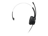 Lenovo 100 - Micro-casque - sur-oreille - filaire - USB-A - noir 4XD1B61617