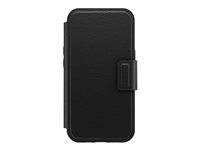 OtterBox - Étui à rabat pour téléphone portable - avec MagSafe - cuir synthétique, aimant - noir ombré - pour Apple iPhone 13, 13 Pro 77-86906