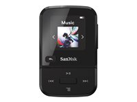 SanDisk Clip Sport Go - Lecteur numérique - 16 Go - noir SDMX30-016G-G46K