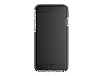 Gear4 Piccadilly - Coque de protection pour téléphone portable - polycarbonate, D3O, polyuréthanne thermoplastique (TPU) - noir, transparent - pour Apple iPhone SE (2e génération) 702005424