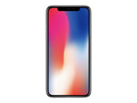 Apple iPhone X - Smartphone - 4G LTE Advanced - 64 Go - GSM - 5.8" - 2436 x 1125 pixels (458 ppi) - Super Retina HD - 2x caméras arrière (2x front cameras) - argent MQAD2ZD/A