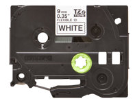Brother TZe-FX221 - Noir sur blanc - Rouleau (0,9 cm x 8 m) 1 cassette(s) ruban flexible - pour Brother PT-H200; P-Touch PT-E550, P900; P-Touch Cube Plus PT-P710; P-Touch Pro PT-H111 TZEFX221