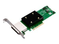 Broadcom HBA 9500-16e Tri-Mode - Contrôleur de stockage - 16 Canal - SATA 6Gb/s / SAS 12Gb/s / PCIe 4.0 (NVMe) - PCIe 4.0 x8 05-50075-00