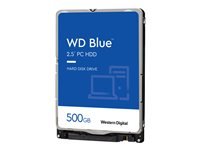 WD Blue WD5000LPCX - Disque dur - 500 Go - interne - 2.5" - SATA 6Gb/s - 5400 tours/min - mémoire tampon : 16 Mo WD5000LPCX