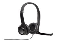Logitech - Micro-casque - sur-oreille - filaire - USB - noir - universitaire (pack de 5) 991-000267