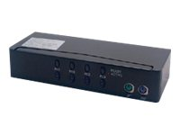 MCL Samar CAS-463U - Commutateur écran-clavier-souris/audio/USB - 4 x KVM / audio / USB - 1 utilisateur local - de bureau CAS-463U