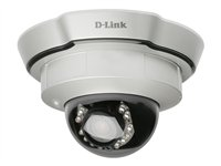 D-Link DCS-6111 Day & Night PoE Camera with WDR Sensor and Infra-red LEDs - Caméra de surveillance réseau - dôme - couleur (Jour et nuit) - 0,3 MP - à focale variable - audio - LAN 10/100 - MPEG-4, MJPEG, 3GPP - CA 120/230 V - DC 12 V DCS-6111