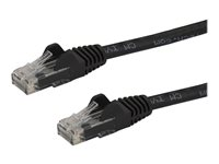 StarTech.com Câble réseau Cat6 Gigabit UTP sans crochet de 15m - Cordon Ethernet RJ45 anti-accroc - Câble patch Mâle / Mâle - Noir - Cordon de raccordement - RJ-45 (M) pour RJ-45 (M) - 15 m - UTP - CAT 6 - moulé, sans crochet - noir N6PATC15MBK