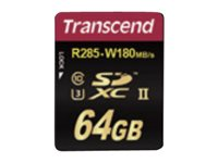 Transcend Ultimate series - Carte mémoire flash - 64 Go - UHS Class 3 / Class10 - SDXC UHS-II TS64GSD2U3