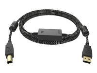 Vision Professional Premium Braided - Câble USB - USB (M) pour USB type B (M) - USB 2.0 - 15 m - rappel actif en ligne - braided TC 15MUSB+/HQ