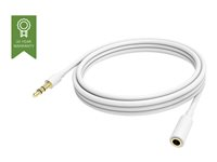 VISION Techconnect - Rallonge de câble audio - mini jack stéréo mâle pour mini jack stéréo femelle - 2 m - blindé - blanc TC 2M3.5MMEXT