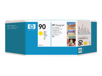 HP 90 - 400 ml - haute capacité - jaune - original - DesignJet - cartouche d'encre - pour DesignJet 4000, 4000ps, 4020, 4020ps, 4500, 4500mfp, 4500ps, 4520, 4520 HD-MFP, 4520ps C5065A