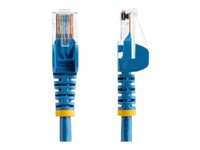 StarTech.com Câble réseau Cat5e UTP sans crochet de 1 m - Cordon Ethernet RJ45 anti-accroc - Câble patch - M/M - Bleu - Cordon de raccordement - RJ-45 (M) pour RJ-45 (M) - 1 m - UTP - CAT 5e - sans crochet - bleu 45PAT1MBL