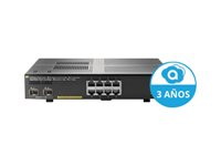 HPE Aruba 2930F 8G PoE+ 2SFP+ - Commutateur - C3 - Géré - 8 x 10/100/1000 (PoE+) + 2 x 1 gigabit/10 gigabit SFP+ (liaison montante) - Montable sur rack - PoE+ (125 W) JL258A