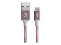 Griffin Premium - Câble Lightning - USB mâle pour Lightning mâle - 1.5 m - rouge - pour Apple iPad/iPhone/iPod (Lightning) GC43575