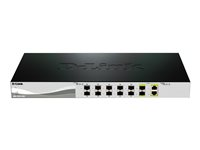 D-Link Web Smart DXS-1210-12SC - Commutateur - Géré - 10 x 10 Gigabit SFP+ + 2 x combo 10 gigabits SFP+ - de bureau, Montable sur rack DXS-1210-12SC