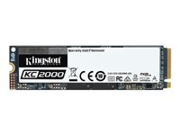 Kingston KC2000 - Disque SSD - chiffré - 500 Go - interne - M.2 2280 - PCI Express 3.0 x4 (NVMe) - AES 256 bits - TCG Opal Encryption 2.0 SKC2000M8/500G