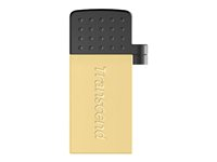 Transcend JetFlash Mobile 380 - Clé USB - 16 Go - USB 2.0 - or TS16GJF380G