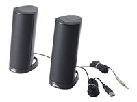 Dell AX210CR - Haut-parleurs - pour PC - 1.2 Watt (Totale) - noir - pour Inspiron 15 N5040, 15 N5050, 24 5459, 5348, 5458, 55XX; Latitude D630; Precision T1650 520-AAFU