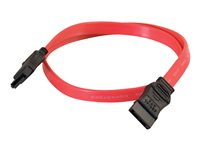 C2G - Câble SATA - Serial ATA 150/300/600 - SATA (F) pour SATA (F) - 50 cm - rouge 81818