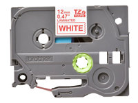 Brother TZe232 - Ruban autocollant laminé - rouge sur blanc - Rouleau (1,2 cm x 8 m) 1 rouleau(x) - pour P-Touch GL-H100, PT-1290, 3600, D400, D600, E550, H100, H101, P750; P-Touch EDGE PT-P750 TZE-232