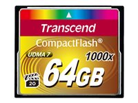 Transcend Ultimate - Carte mémoire flash - 64 Go - 1000x - CompactFlash TS64GCF1000